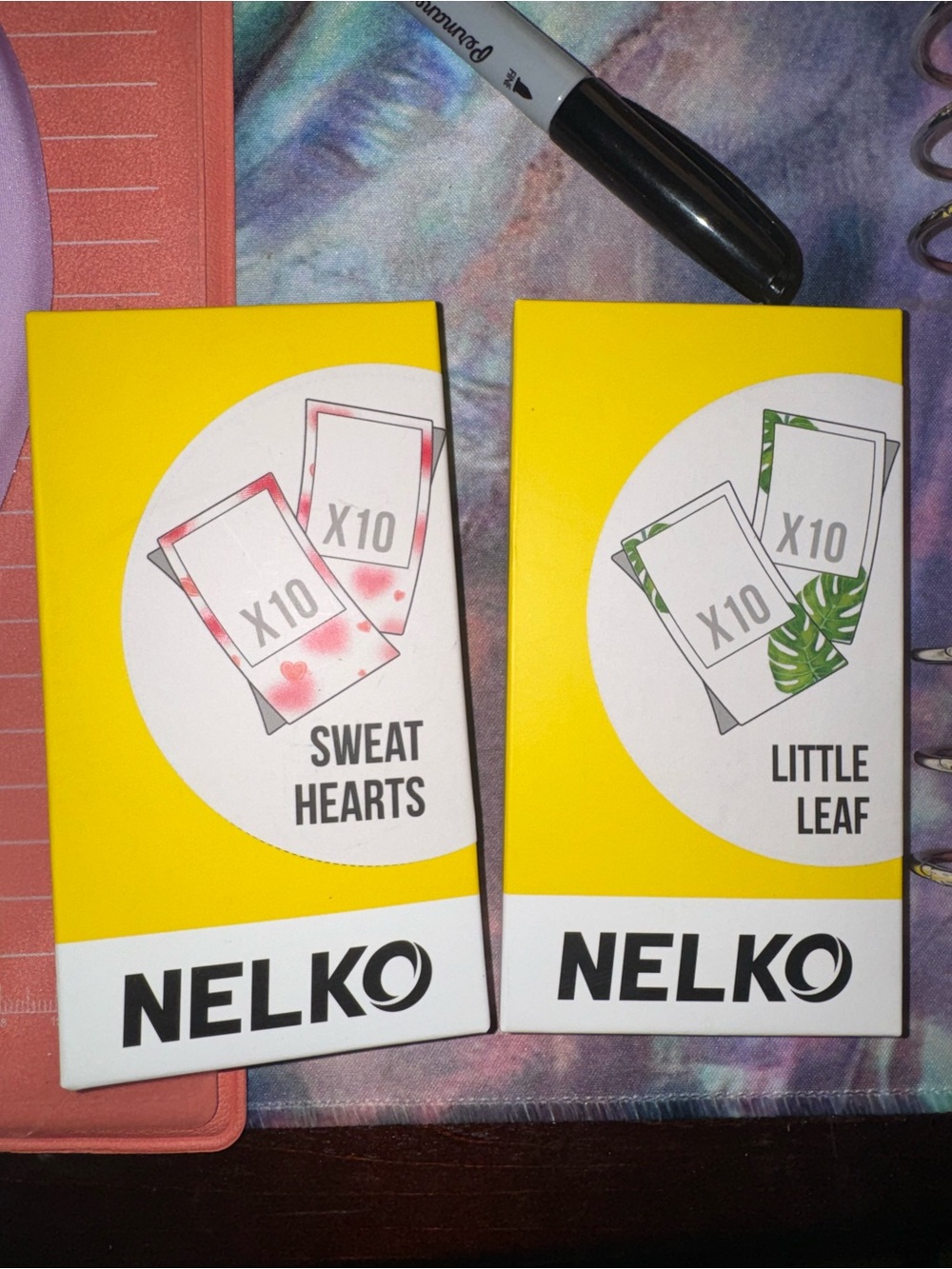 Nelko Photo paper bundle- Sweet Hearts & Little Leaf- 40 total!